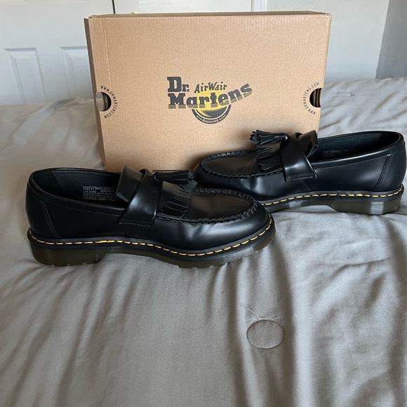 Adrian Yellow Stitch Tassel Loafers - Picture 3 of 4